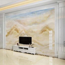 Wallpapers European Marble Contact Paper Murals 3d Wallpaper Po Mural For Living Room Wall Decor Custom Any Size Landscape