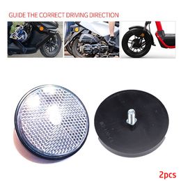 Motorcycle Bicycle Reflective Sticker Light Round Safety Mark Stickers Dustproof Rim Reflectors Warning Motorcycle Car Decals