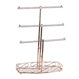 Jewellery Pouches Organiser Necklace Stand Display 3 Tier Versatile Decorative Modern Durable Earring Tray For Women