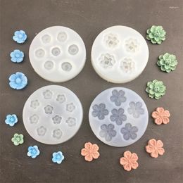 Baking Moulds Small Flower Shaped Silicone Mold DIY Mousse Cake Gypsum Drip Glue Flip Sugar Decoration