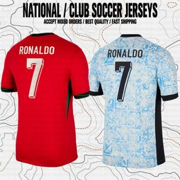 Ronaldo Bernardo R. Leao Joao Felix B. Fernandes Portugal National Team Home Away Men Women Kids Fans Player Version Soccer Jersey Football Jerseys