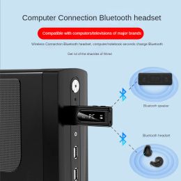 Bluetooth 5.0 Audio Receivers Transmitter Adapter USB Car FM Bluetooth Receiver MP3 Play Aux Audio Dual Output Stereo Boombox