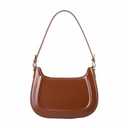 jlily Women Genuine Leather Shoulder Bag Female Handbag Totes Casual Crossbody Bag Mini Saddle Bag Daybag Purse -KG1310 G30w#