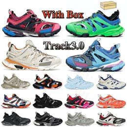 Designer Womens Shoes Track 3 3.0 Sneakers Luxury Trainers Triple White Pink Blue Orange Ye Dde designer shoes boots women shoes booties Running Shoes