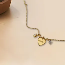 Chains Mom Necklace For Women Simple Romantic Gift Mother Birthday Gifts Heart Graduation Ceremonies