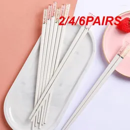 Chopsticks 2/4/6PAIRS High Temperature Resistant Personality Wear-resistant Household Products