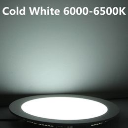 Ultra thin 3W/4W/ 6W / 9W / 12W /15W/ 25W LED Ceiling Recessed Grid Downlight / Slim Round Panel Light