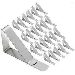 Table Cloth 24 Pcs Outdoor Tablecloth Clip Stainless Steel Picnic Holder Dinner Party