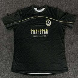 Trapstar T Shirt Hugh Quality Men's T-shirts Mesh Football Jersey Blue Black Red Men Sportswear T-shirt 2353