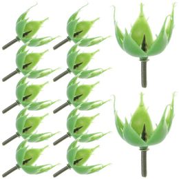 Decorative Flowers 100 Pcs Soap Flower Holder Artificial DIY Materials Calyxes Second Floor Plastic Supplies Green Sepals