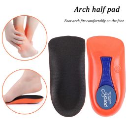 PU Insoles for Shoes Sneakers Shoe Insert Arch Half Plantar Fascia Relieve Orthopaedic Heel Pad Men Women Feet Elasticity Support