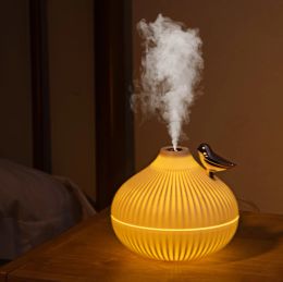 330ml USB Ultrasonic Cool Mist Maker Air Humidifier with Warm LED Lamp for Home Kids Room Mini Aroma Diffuser Humidificador