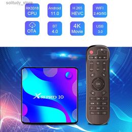 Set Top Box TV box Android 11 Smart TV box X88 PRO 10 4GB 64GB 32GB Rockchip RK3318 4K TVbox supports Google set-top box x88 PRO 11.0 Q240330