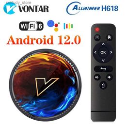 Set Top Box VONTAR H1 Android 12 TV box Allwinner H618 quad core Cortex A53 supports 6K 4K BT Wifi6 Google Voice Media Player set-top box Q240330