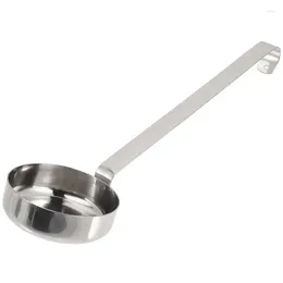 Spoons Stainless Steel Long Spoon Handle Ladle Sauce Serving Flat Baking Measuring Scoop Kitchen Spread