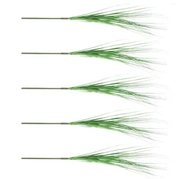 Decorative Flowers Artificial Onion Grass Plants Greenery Faux Fake Plant Wheat Leaves Shrubs Outdoor Indoor