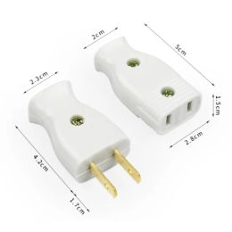 American Bakelite 2 Pole 15A Female Male US Wiring Plug Adapter Socket Power Strip Connector Japan Rewirable Cable Convert Plug