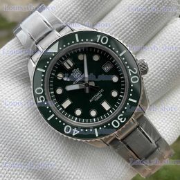 Other Watches STEELDIVE Brand SD1968 44MM One-piece Case Green Dial 0M Waterproof NH35 Automatic Dive Diver Mechanical es T240329