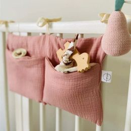 Portable Baby Crib Storage Bag Nappy Organiser Multifunctional Newborn Bed Headboard Diaper Bag for Kids Baby Items Bedding