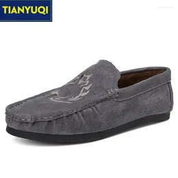 Walking Shoes TIANYUQI Men Comfortable Outdoor Leisure Flats Slip-on Breathable Lightweight Driving Black