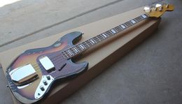 Factory Custom 4 Strings Bass Guitar with Vintage BodyRed Tortoise PickguardRosewood FingerboardOffer Customized2220174