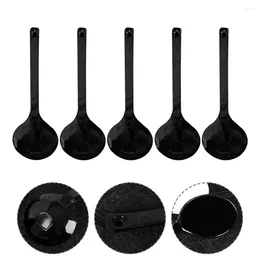 Spoons 5 Pcs Rice Flour Pot Seasoning Spoon Gravy Ramen Soup Melamine Japanese Style