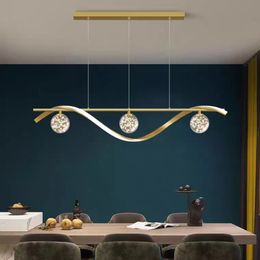 Nordic LED Chandelier Glass Ball Pendant Lights for Living Room Dining Room Novelty Kitchen Lamp Home Decor Lighting