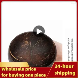 Bowls Fashionable Wooden Tableware Ingenuity Coconut Shell Ideal For Everyday Use Handmade Bowl Salah