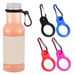 Silicone Water Bottle Buckle Carabiner Clip Drink Bottle Holder Hook Outdoor Climbing Carabiner Belt Backpack Hanger Hooks