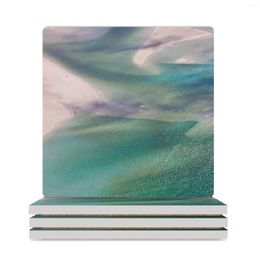 Table Mats Whitsunday Island Hill Inlet 2 Ceramic Coasters (Square) Custom Flower Eat For Drinks Aesthetic