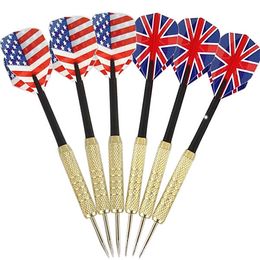 3pcs Professional Coppers Dart Needle Plating Darts With Dart Flight Sport Steel Needle Tip Darts Throwing Game Toys Copper NEW