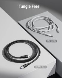 VOLTME USB Type C To USB C Cable 100W PD Fast Charging Charger Wire Cord Type-C USBC Cable For iPhone 15 Samsung Xiaomi Huawei