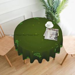 Table Cloth Four Leaf Clover Pattern Tablecloths Living Room Decoration Fabric Round Tablecloth