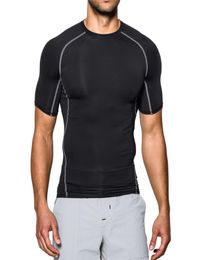 quality design your own fitness wear spandex compression wear sport running shirt9810684