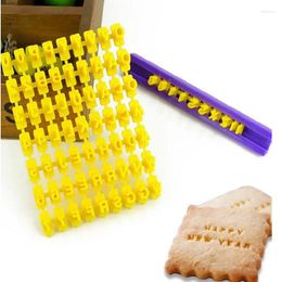 Baking Moulds Alphabet Printing Cookie Mould DIY Embossing Cookies Cutter Word Press Stamp Kitchen Tools