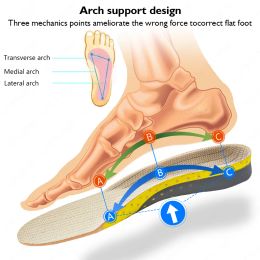 Orthopaedic Insoles Orthotics Flat Foot Arch Support Pad Health Sole Pad For Shoe Cushions For Plantar Fasciitis Feet Care Insert