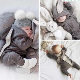 Baby Rabbit Rompers For Baby Girls Autumn Winter Infant Clothing Overalls Jumpsuit Halloween Costume Newborn Baby Boys Clothes
