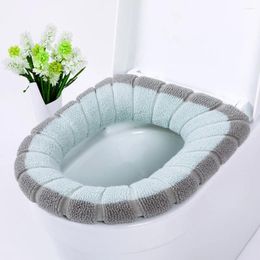 Toilet Seat Covers 3piece Cover Universal Easy Installation Skin-friendly High-end Texture Fiber U Shape