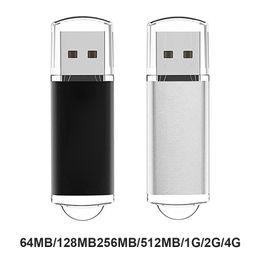 High Speed USB 2.0 Flash Drive Alloy White Pen Drive 64MB to 4G U Stick Pendrive Flash Disk for Window 7 8 10 Mac OS