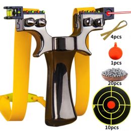 Tools Resin Shooting Slingshot Outdoor Hunting Catapult with Target Paper Double Screw Quick Pressure Rubber Band Athletic