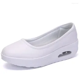 Casual Shoes Women Sneakers Flats Loafers Sweet Shallow Comfort Moccasins Slip-on PU Platform Ballet Ladies Vulcanised