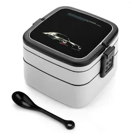 Dinnerware Minimalist Bento Box Portable Lunch Wheat Straw Storage Container Cars Classic Vintage Automotive Car Racing