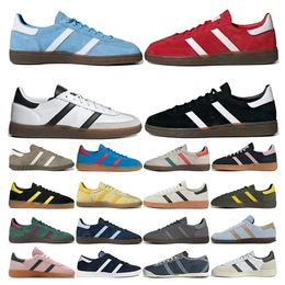 Handball Spezial Navy Gum Scarlet Aluminium Core Black Scarlet Gum Clear Pink Arctic Night Light Black Yellow Brown Herren Damen Freizeitschuhe mit Originalverpackung