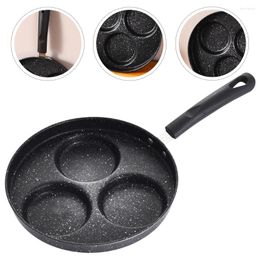 Pans Griddle Pan Breakfast Mini Skillet Multi-function Egg Daily Use Non-stick Four Holes