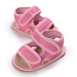 New Rubber Soft Sole Non-Slip Toddler First Walker Baby Crib Newborn Baby Summer Sandals Infant Boy Girl Shoes