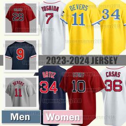 10 Trevor Story Baseball Jersey 36 Triston Casas 17 Tyler ONeill 11 Rafael Devers Bostons Masataka Yoshida Brayan Bello Red Sox Ted Williams Jarren Duran Nick Pivetta