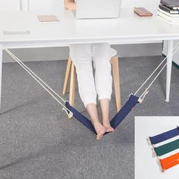 Table Skirt Creative Simple Foot Hammock Canvas Resting Lazy Casual Desk Rest Put Feet Swing Footrest