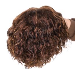 HD Lace Brown Curly Bob Wig Human Hair 13X4X1 Lace Front Wigs Pre Plucked with Baby Hair Glueless Short Curly Wavy Human Hair