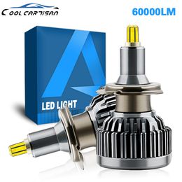 Led 360 Car Headlights H1 H7 H11 9005 9006 9012 120W CSP-LED Chips Led CAR Bulb Canbus Turbo Fog Light 6000K 360 Head Light