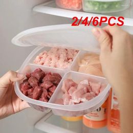 Storage Bottles 2/4/6PCS 6/4Grids Refrigerator Box Food Vegetable Fruit Fridge Organiser Drain Basket Onion Ginger